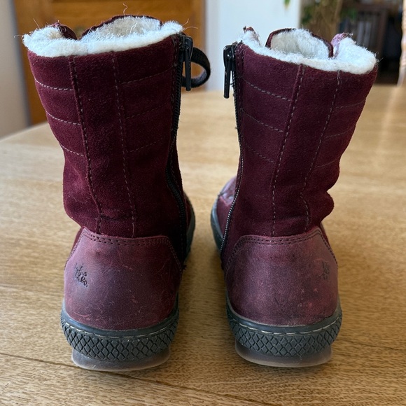 Stylish Jamaray Maroon Suede Lace-Up Boots for Women - Picture 8 of 11